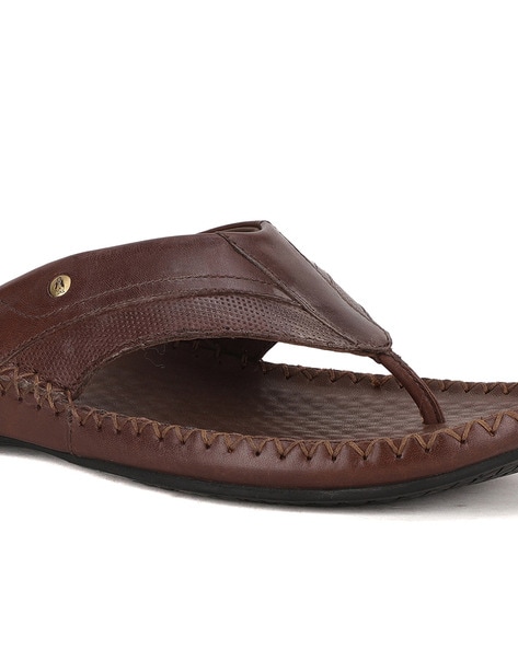 Pure leather discount chappals for men