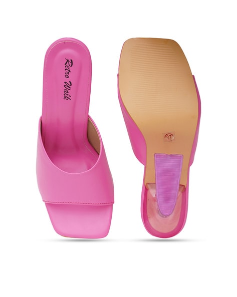 Brand hot sale pink sandals