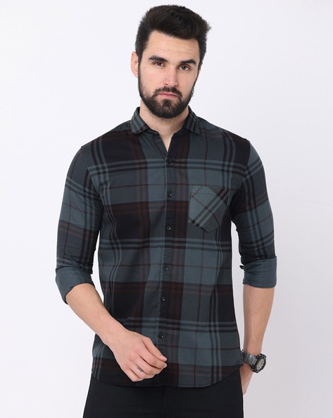 Smart slim cheap fit shirts