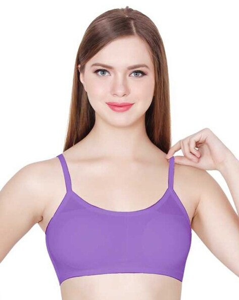 Non-Padded Sports Bras with Contrast Taping