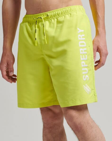 Lemon Swim Trunks For Men Buy Lemon Yellow Swimwear For Men By - Main Image