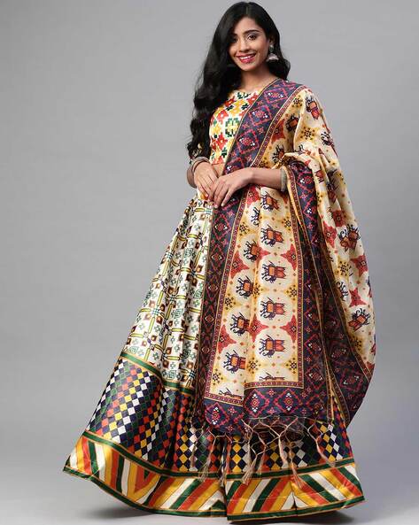 Buy Heavy Butter Silk Printed Lehenga Choli Online in India - Etsy