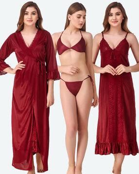 romaisa Pack of 4 Nightwear Set-picture-16
