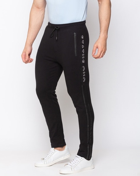 Buy Black Track Pants for Men by Hubberholme Online | Ajio.com