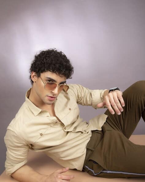 The Indian Garage Co Men Slim Fit Shirt