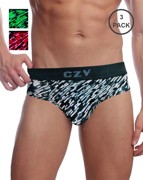 Pack of 3 Printed Briefs