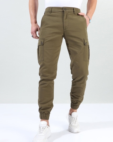 Buy The Indian Garage Co Men Slim Fit Joggers - Trousers for Men 24250902 |  Myntra