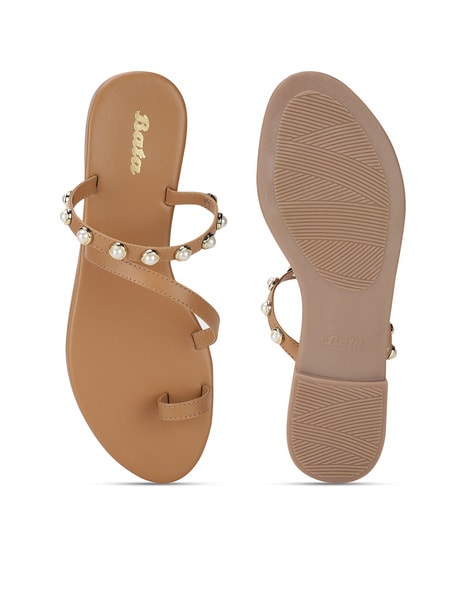 Buy White Flat Sandals for Women by LIVIVA Online | Ajio.com