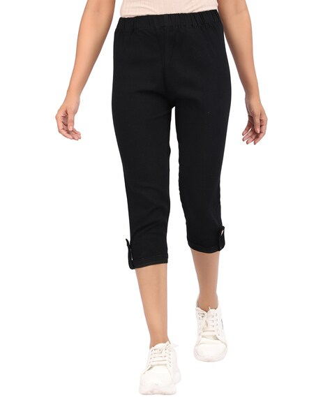 Buy Blue Trousers & Pants for Women by ANGELFAB Online