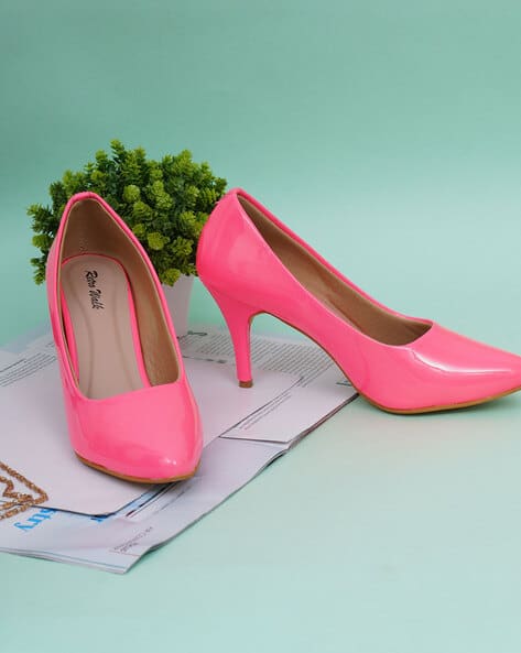 Buy Pink Heeled Shoes for Women by RETRO WALK Online