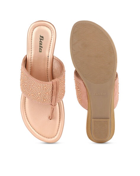 Buy Pink Flat Sandals for Women by Bata Online Ajio