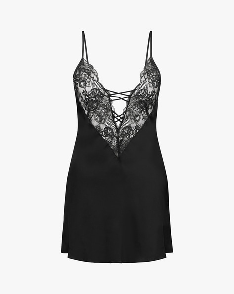 Buy Black Nightshirts&Nighties for Women by Hunkemoller Online