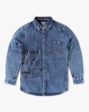 lee cooper Slim Fit Shirt with Placement Print-picture-51