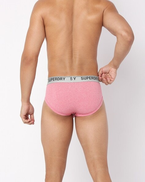 Knosfe Mens Pouch Underwear Boxer Briefs Pouch Underwear for Men 3 Pack Hot  Pink M 