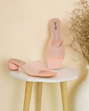 Light pink mule online heels