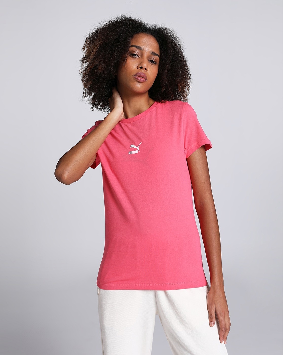 Pink puma cheap shirt womens