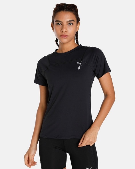 Buy Black Tshirts for Women by Puma Online Ajio