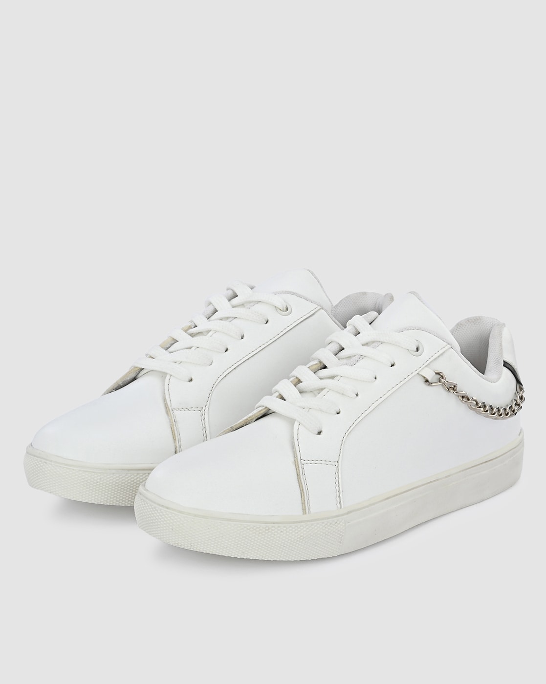 Women Plain White Pink IZIXOLIYA Stylish Trending Sneakers for Girls and  Women's at Rs 308/pair in Agra