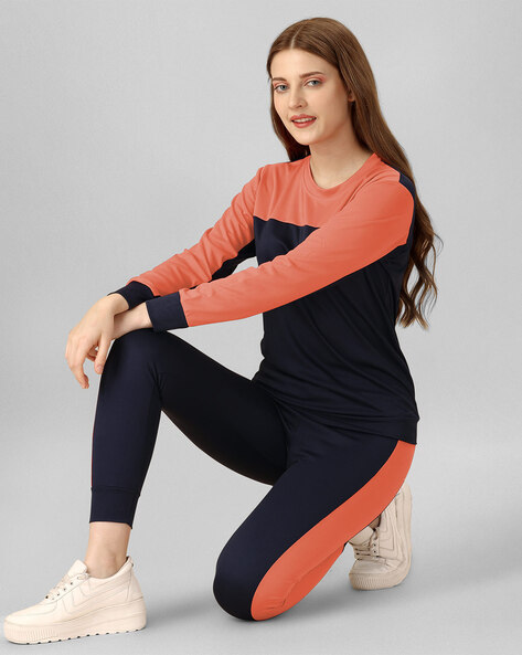 Colourblock T-shirt & Leggings Set