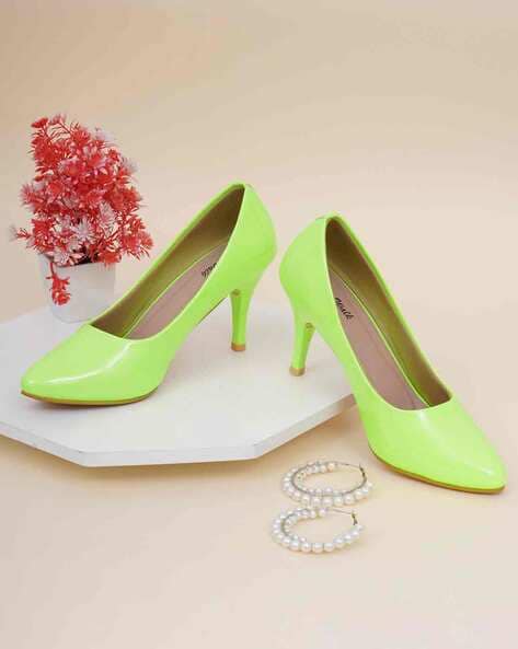 Neon Green, Glow in the dark, heels | Neon heels, Heels, Neon shoes