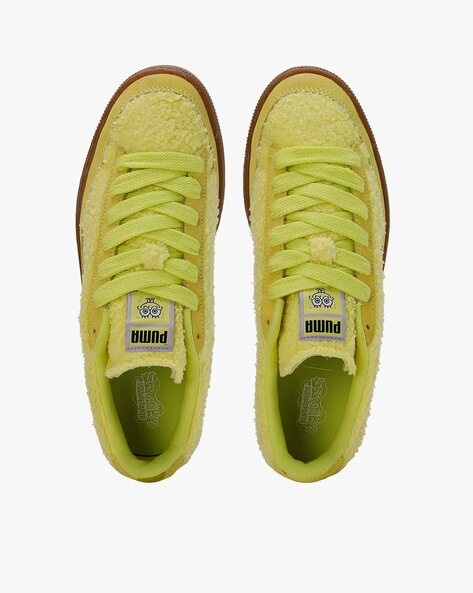 Puma suede cheap platform yellow