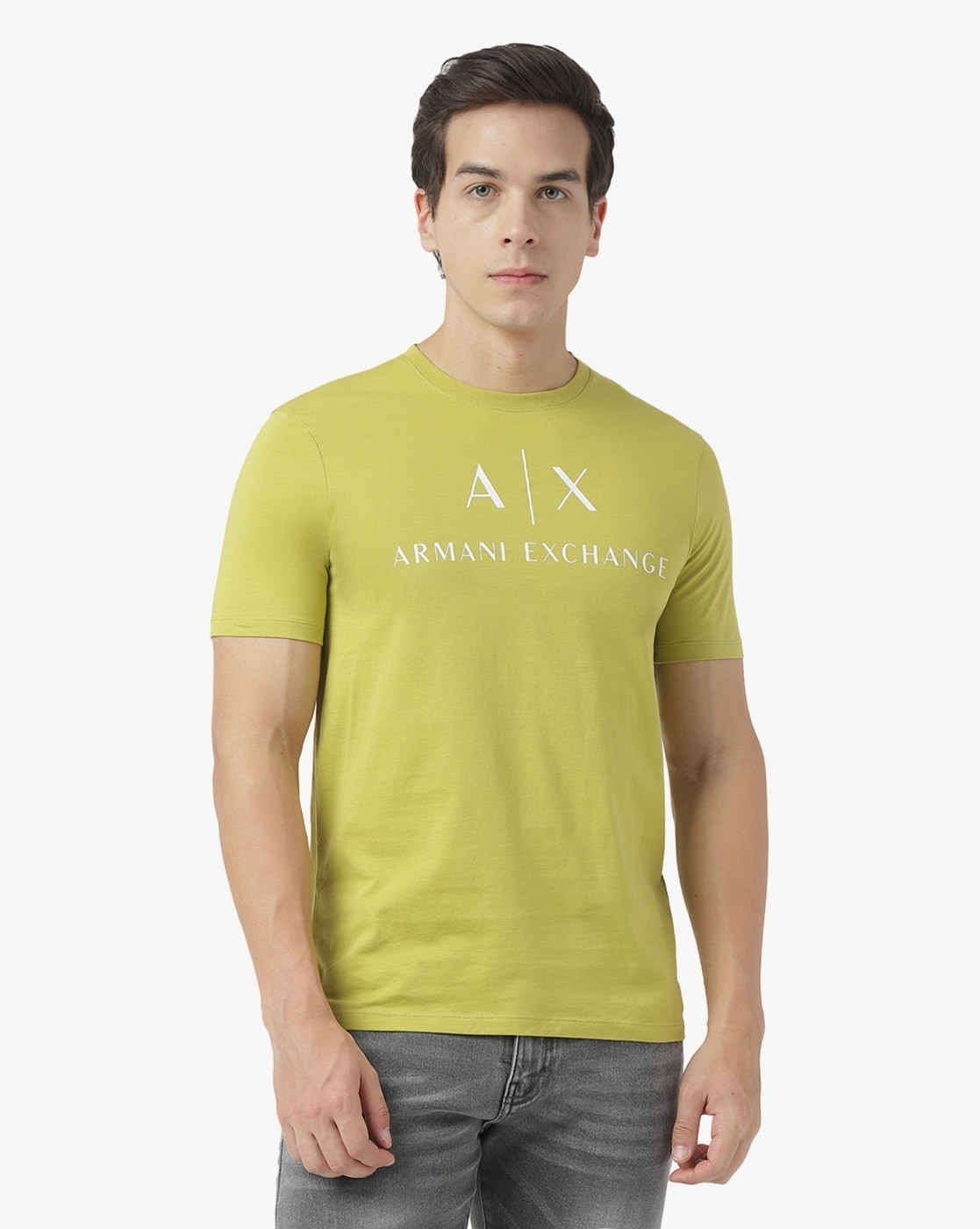 Armani jeans crew clearance neck t shirt