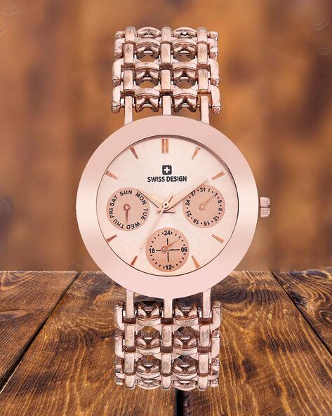 Buy Rose Gold Watches for Women by Swiss Design Online Ajio