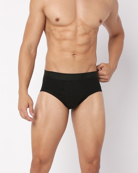 Multi Single Pack Briefs with Brand Knit Waistband