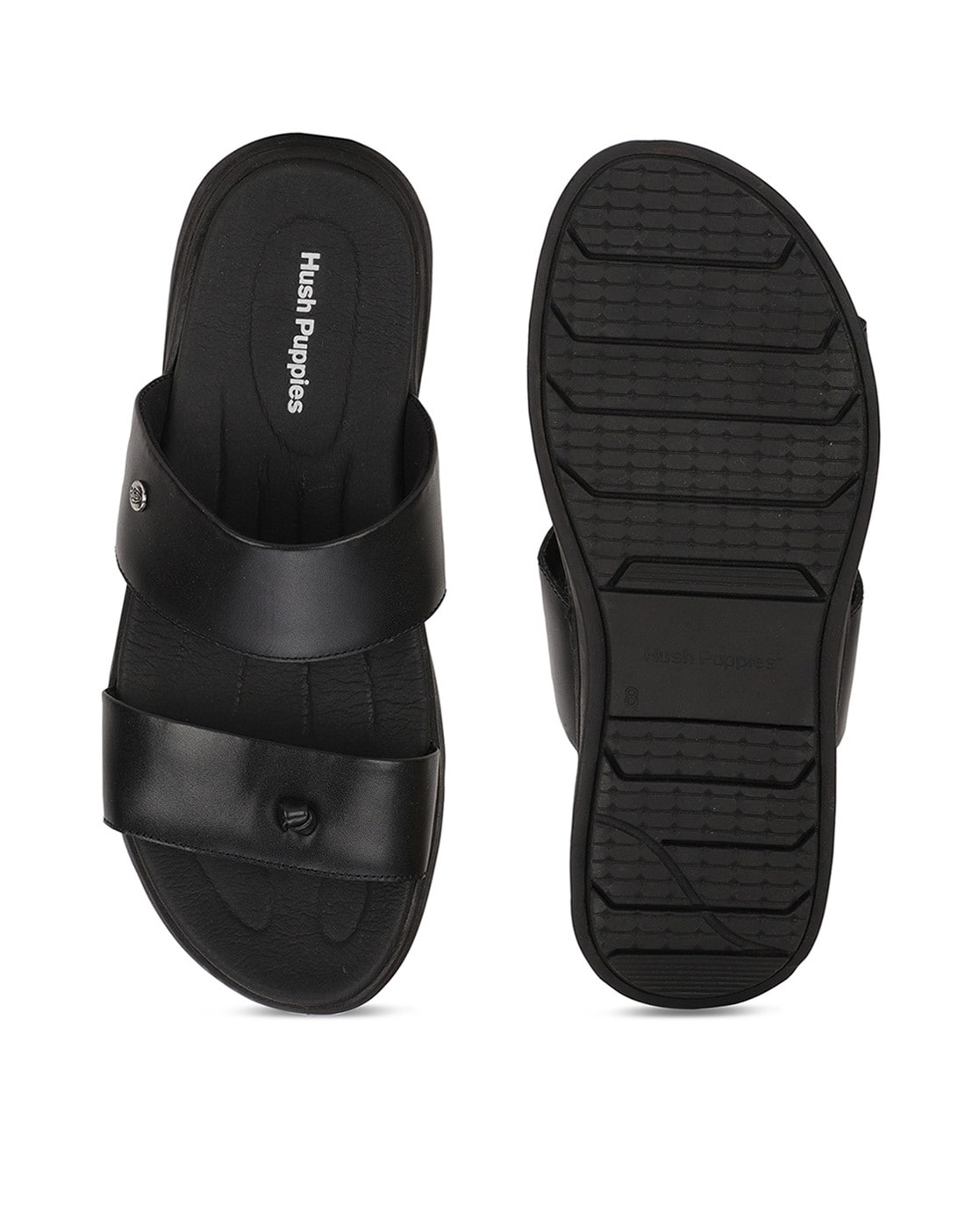 Buy Hush Puppies Men Black Leather Fisherman Sandals - Sandals for Men  12693208 | Myntra