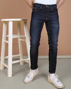 Lightly Washed Slim Fit Jeans