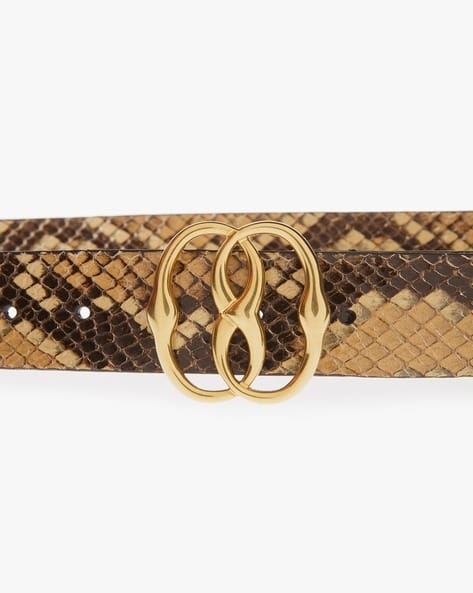 Black Bally Snakeskin Belt Bally Men's Adjustable Reversible Belt