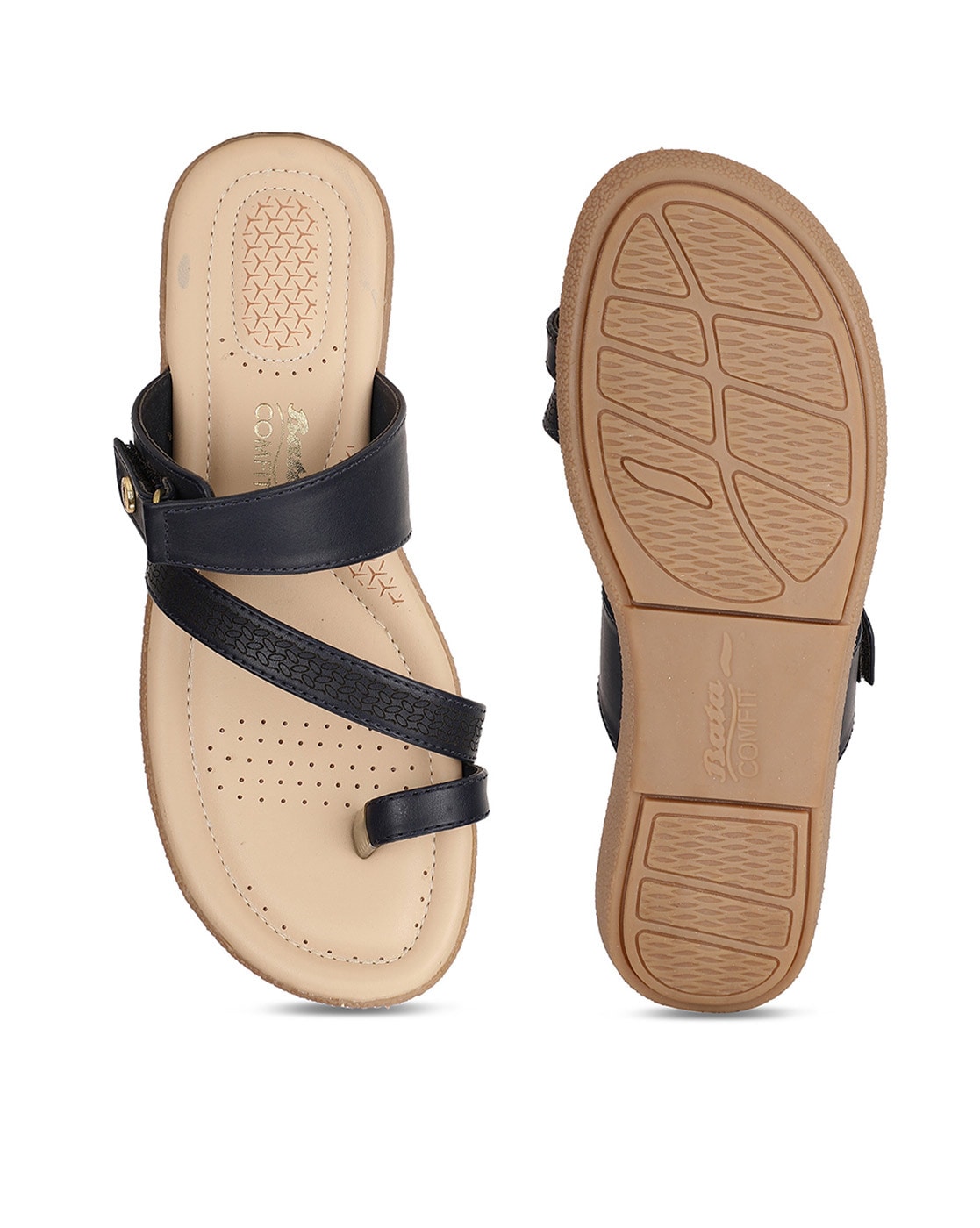 Bata Men's 851-4071-40 Brown Leather Hook & Loop Shoe Style Sandals (6 UK),  Brown, 6 UK : Buy Online at Best Price in KSA - Souq is now Amazon.sa:  Fashion