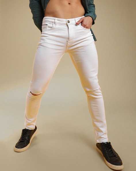 Buy Highlander White Straight Fit Jeans for Men Online at Rs.659 - Ketch