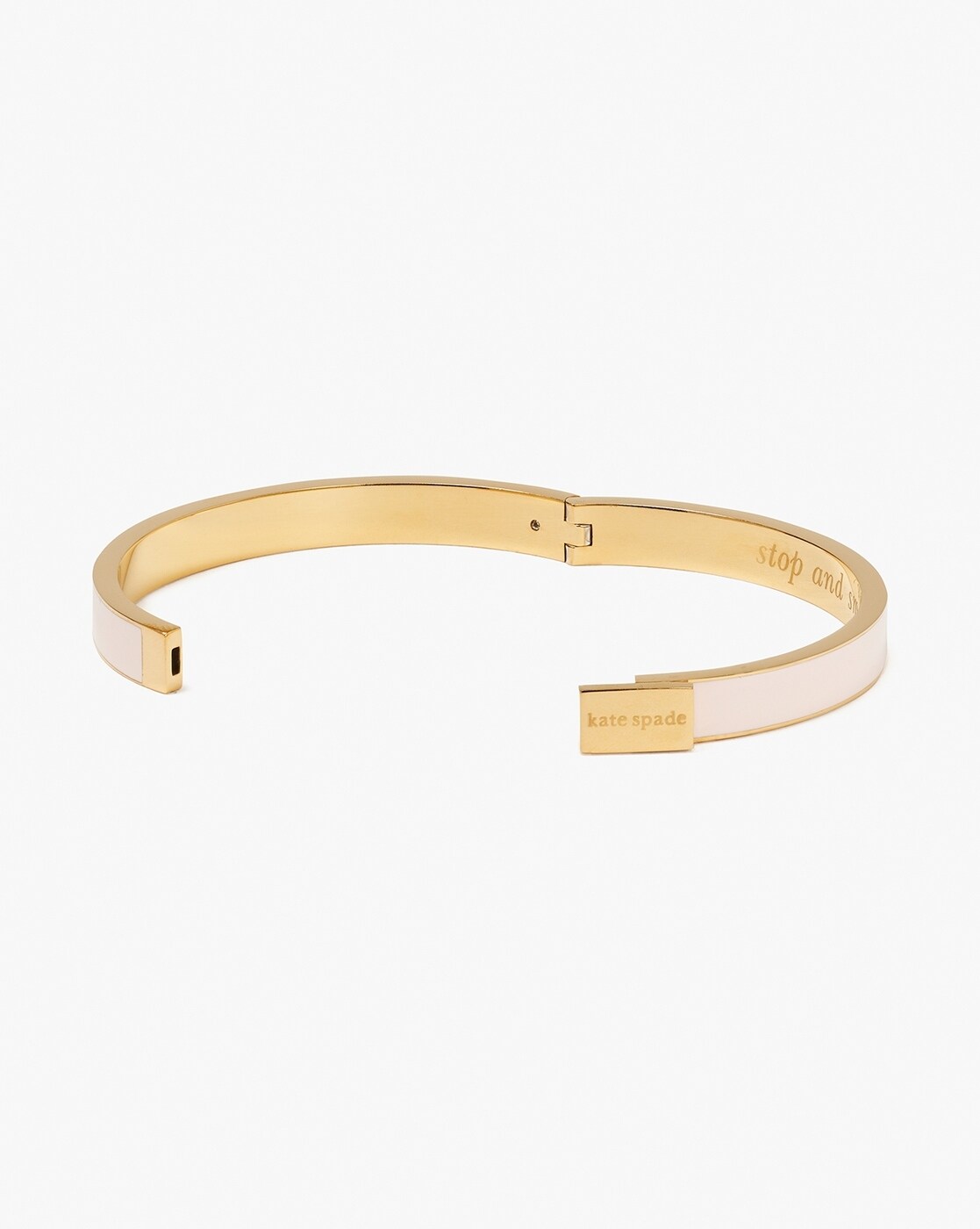 Kate spade rose gold bangle clearance stop and smell the roses