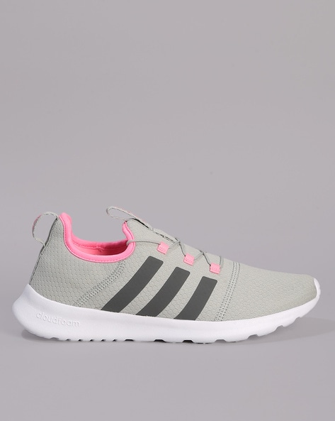 Adidas cloudfoam outlet grey and pink