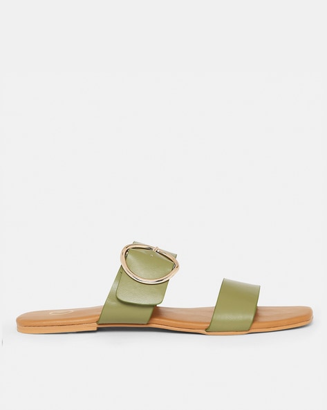 Womens buckle online sliders