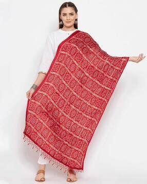 clora creation Printed Dupatta with Tassels-picture-8