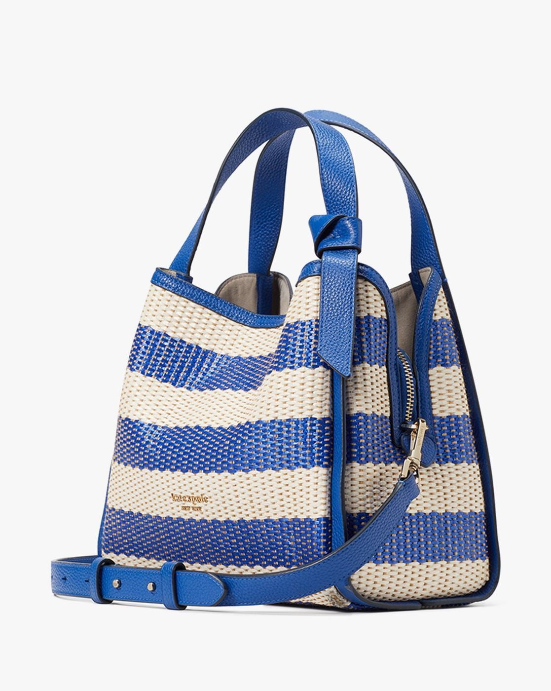 Buy Baggit Blue Striped Medium Tote Handbag Online At Best Price @ Tata CLiQ