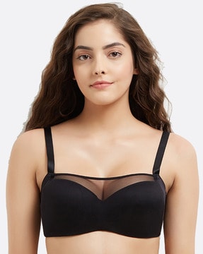 Lightly-Padded Bra with Adjustable Straps