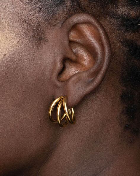 Thick Circle Hoop Earrings - Universal Thread™ Gold : Target