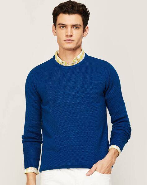 Buy Blue Sweatshirt Hoodies for Men by FAME FOREVER BY LIFESTYLE