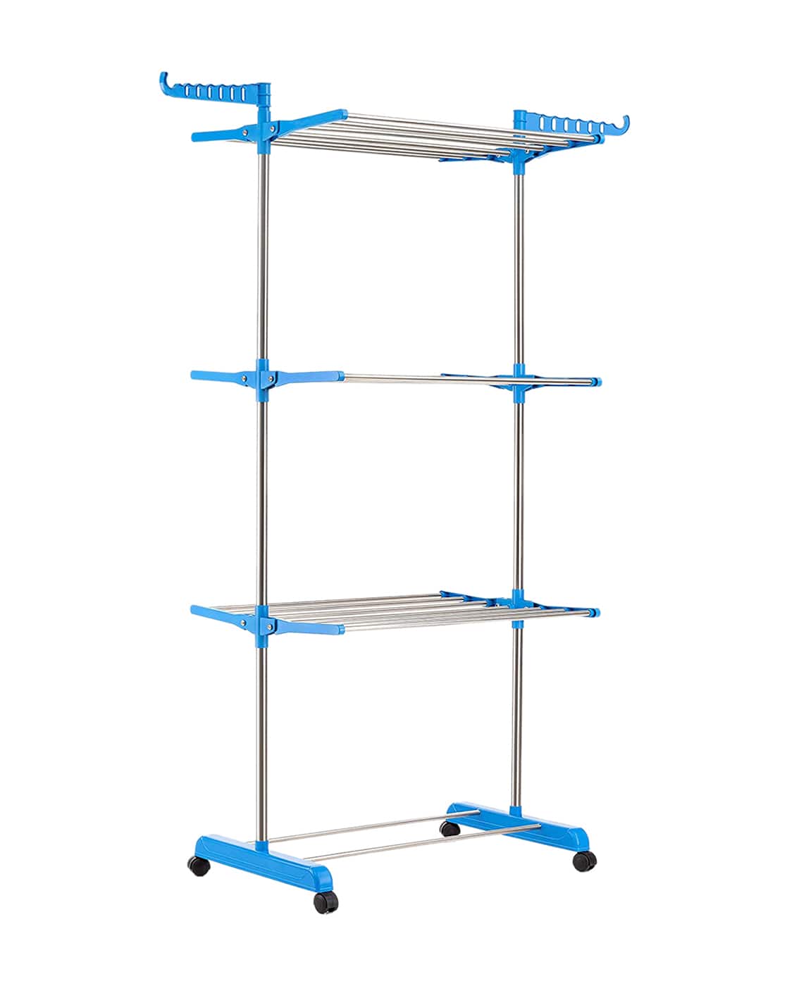 Kapda Nu Stand Foldable Stainless Steel Cloth Drying Rack, For