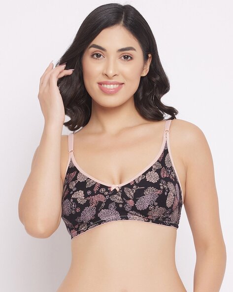 Buy Non-Padded Non-Wired Full Cup Printed Racerback Bra in