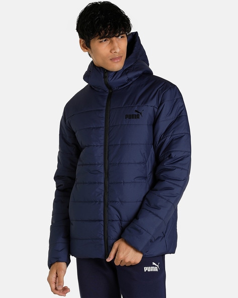 Quilted Zip-Front Bomber Jacket