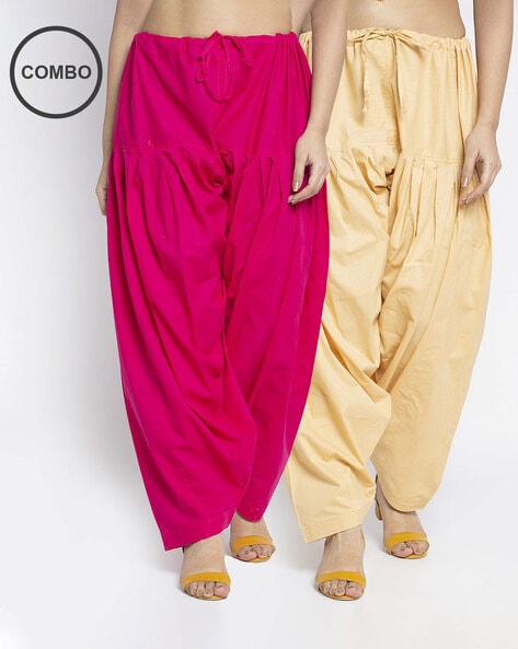 Buy Women Plain Patiala Salwar Pants Pure Cotton Kameez Kurti Tunic Yoga  Pantaloons Trouser Online in India - Etsy | Patiala salwar, Salwar pants,  Blouse designs