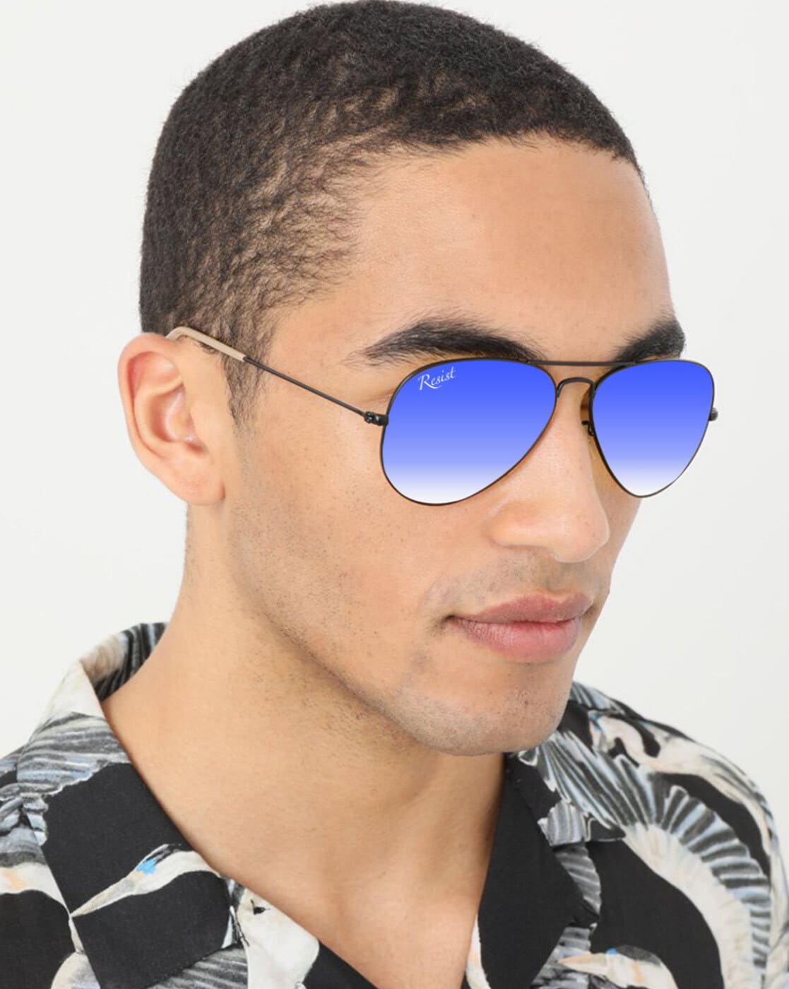 Blue aviator cheap sunglasses for men