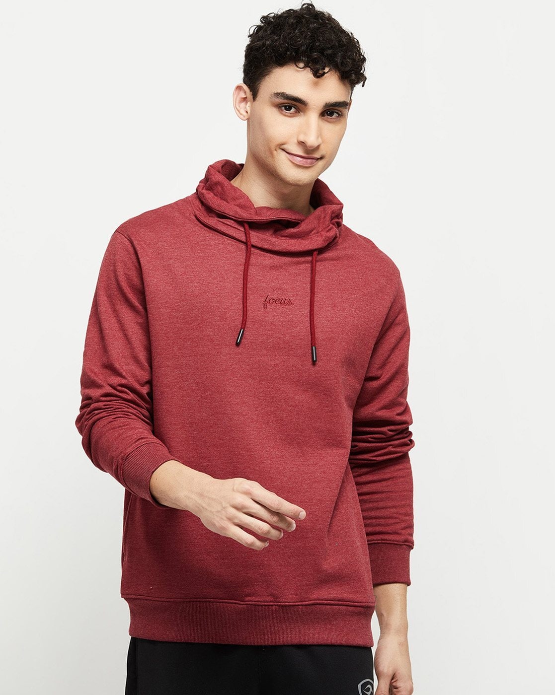 Mens cowl neck on sale sweatshirt