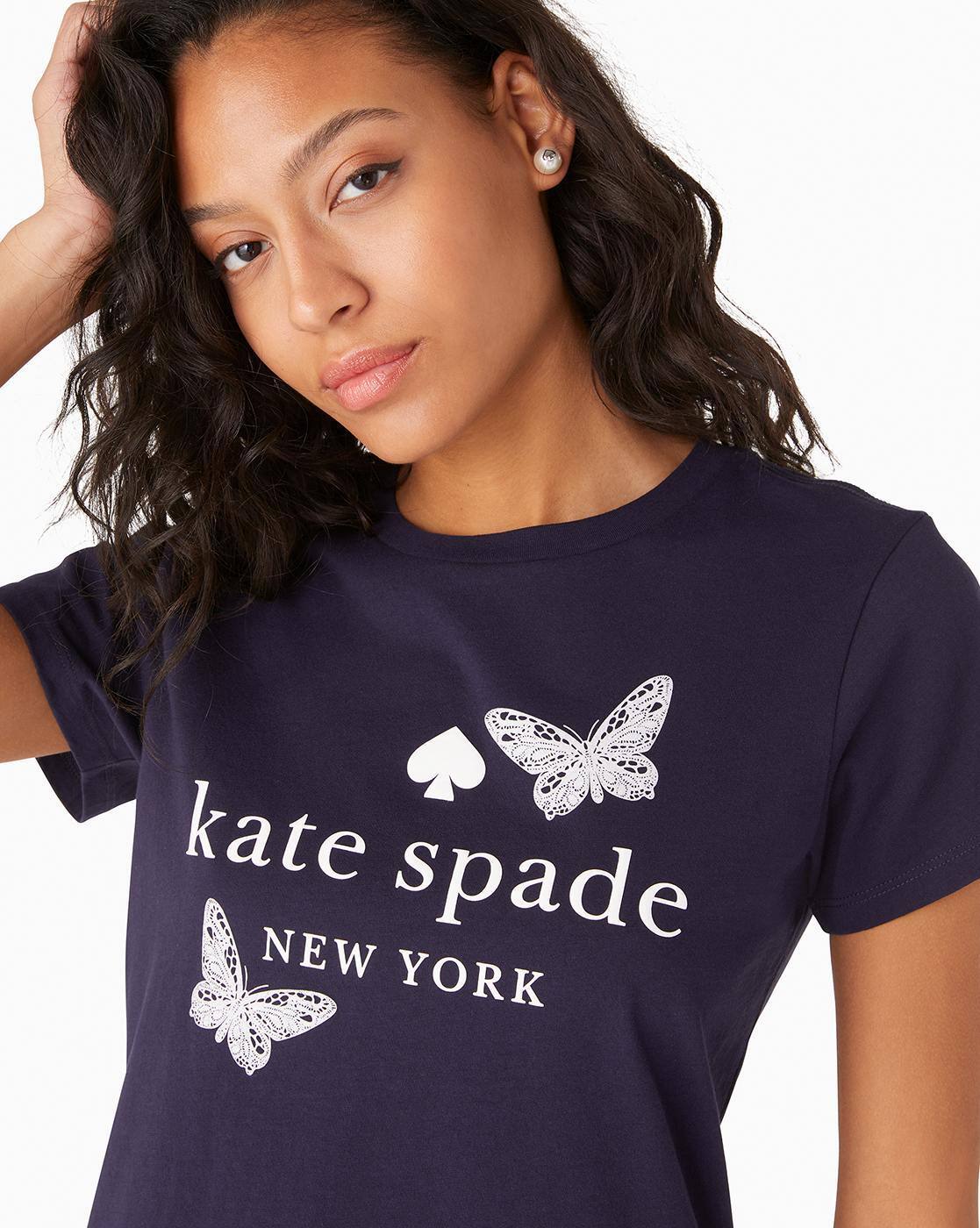 Kate spadeロゴTシャツ