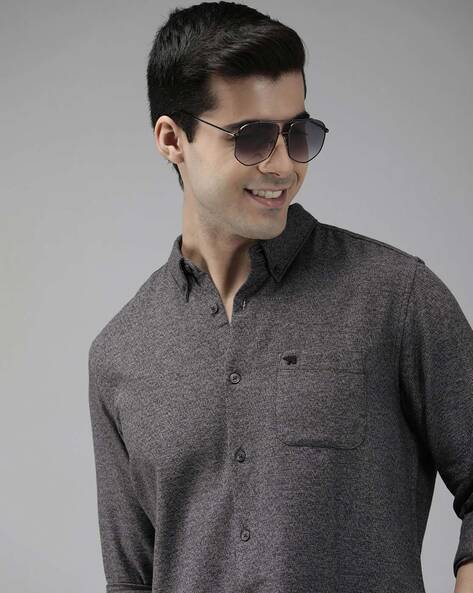 Slim Fit Shirt with Patch Pocket