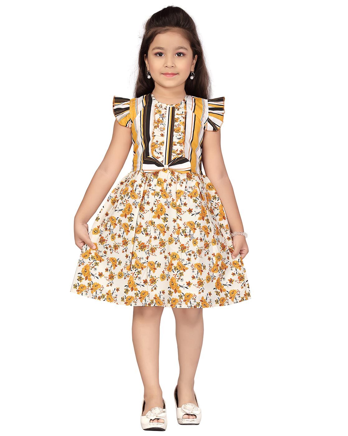 Buy Yellow Dresses & Frocks for Girls by BABYWISH Online | Ajio.com